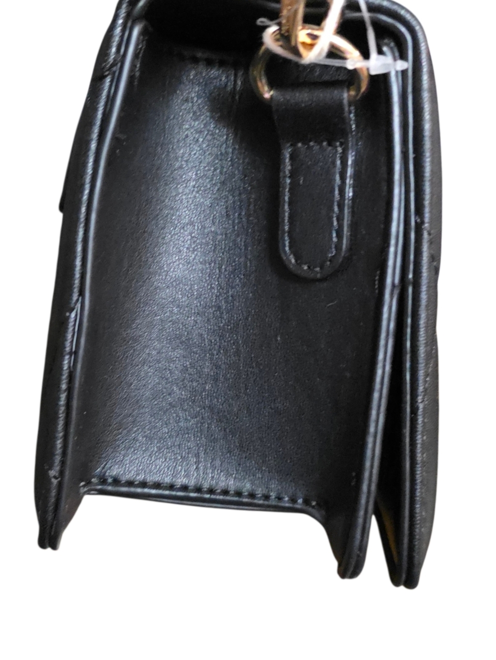 Valentino Orlandi Black Quilted Crossbody Bag with Gold Hardware - Picture 9 of 15